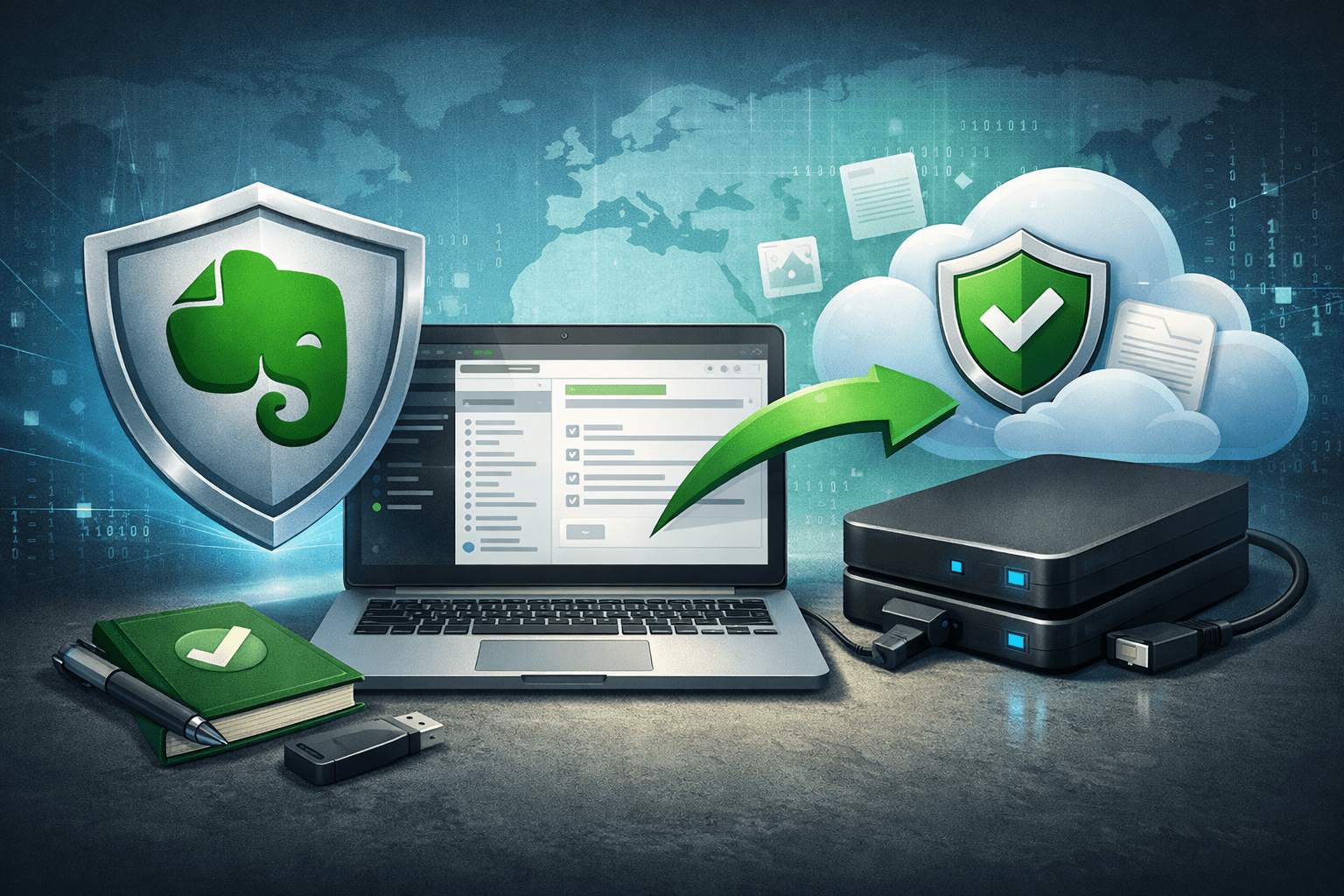 How to Set Up Automatic Evernote Backups with Scheduled Sync