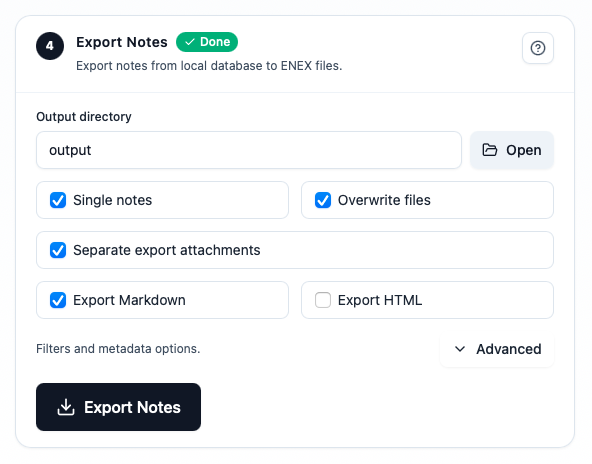 Export Your Notes